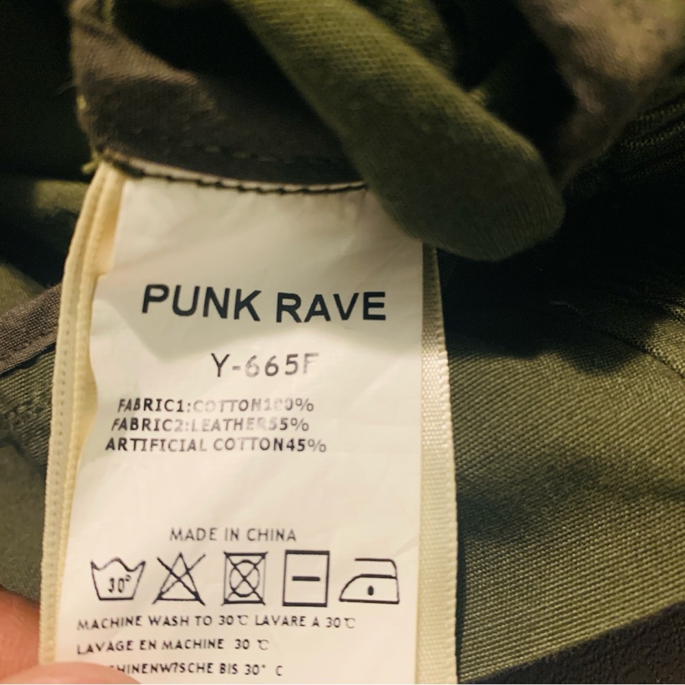 Punk Rave Women Goth Leather Rock studded Jacket Coat Streampunk Y-665F Emo M - Picture 8 of 16